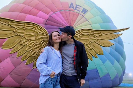 Private balloon flight for 2 people