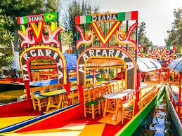 Trajinera en Xochimilco